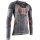 X-Bionic Funktions-Langarmshirt Merino-Natural Shirt (Merinowolle) Unterwäsche grau/orange Herren