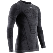 X-Bionic Funktions-Langarmshirt Symbio Merino (Merinowolle) Unterwäsche grau Herren