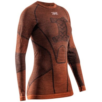 X-Bionic Funktions-Langarmshirt Symbio Merino (Merinowolle) Unterwäsche braun Herren