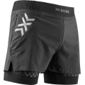 X-Bionic Laufhose Twyce Race 2in1 Short (eingehängte Innenhose) kurz schwarz/charcoalgrau Herren