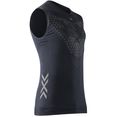 X-Bionic Tank-Singlet Twyce Run ärmellos Unterwäsche schwarz/charcoal Herren