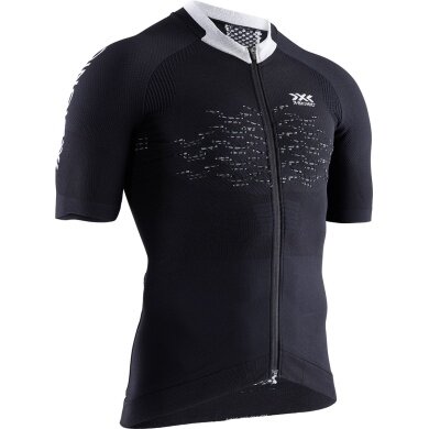 X-Bionic Fahrrad-Shirt The Trick 4.0 Full-Zip Kurzarm schwarz Herren