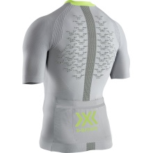 X-Bionic Fahrrad-Shirt The Trick 4.0 Full-Zip Kurzarm grau/lime Herren