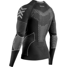 X-Bionic Lauf-Langarmshirt Twyce Run Shirt LS (enganliegend) schwarz/charcoalgrau Herren