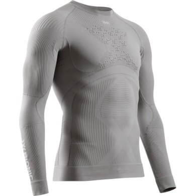 X-Bionic Funktions-Langarmshirt Rundhals Energy Accumulator 4.0 Unterwäsche hellgrau Herren