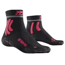 X-Socks Laufsocke Sky Run Pro 4.0 (Trailläufe) anthrazitgrau/rot Herren - 1 Paar