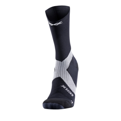 X-Socks Radsocke Bike Expert Crew 2025 schwarz/charcoalgrau Herren - 1 Paar