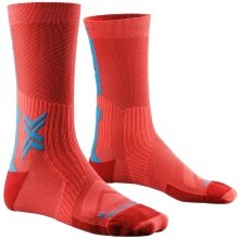 X-Socks Radsocke Bike Perform Crew rot/blau Herren - 1 Paar