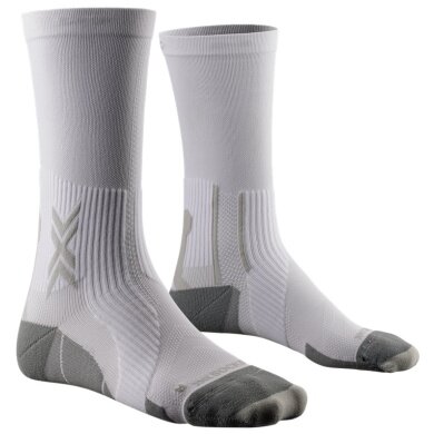 X-Socks Laufsocke Run Perform Crew weiss/grau Herren - 1 Paar