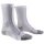 X-Socks Laufsocke Trailrun Discover Crew (für Traillaufe) weiss/grau Herren - 1 Paar