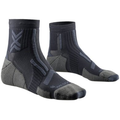 X-Socks Laufsocke Trailrun Perform Ankle (für Traillaufe) schwarz/charcoal Herren - 1 Paar