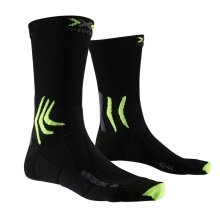 X-Socks Radsocke Winter Bike 4.0 schwarz/lime Herren - 1 Paar