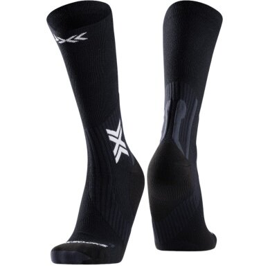 X-Socks Laufsocke Crew Run Perform Warm schwarz/grau Herren - 1 Paar