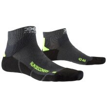 X-Socks Laufsocke Run Discovery 4.0 charcoalgrau/limegelb Herren - 1 Paar