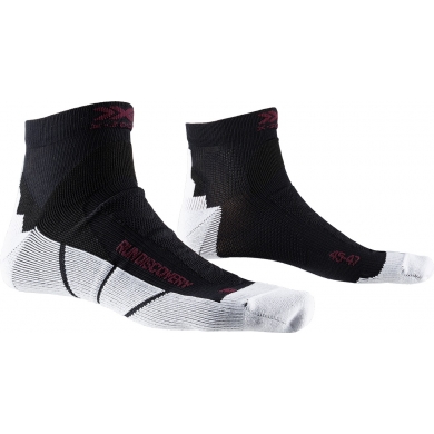 X-Socks Laufsocke Run Discovery schwarz/weiss Herren - 1 Paar