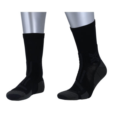 X-Socks Laufsocke Trailrun Perform Crew (für Traillaufe) schwarz/charcoal Herren - 1 Paar