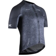 X-Bionic Fahrrad-Shirt Corefusion Endurance Merino Jersey (Front-Reißverschluss, dreier Rückentasche) schwarz Herren