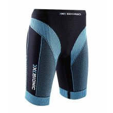 X-Bionic Running Effektor Power Pant Short schwarz/türkis Damen