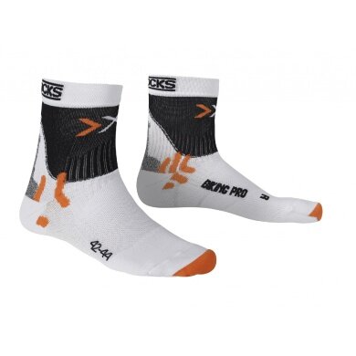 X-Socks Radsocke Biking Pro weiss Herren - 1 Paar