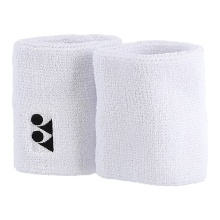 Yonex Schweissband Handgelenk Logo weiss 2er