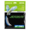 Yonex Badmintonsaite Aerobite Hybrid 0.61/0.67 weiss/blau 10m Set