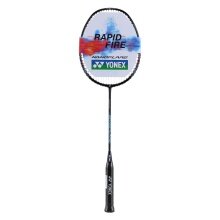 Yonex Badmintonschläger Nanoflare DS (grifflastig, mittel) schwarz/blau - besaitet -