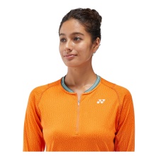 Yonex Tennis-Langarmshirt Crew Neck French Open (Roland Garros) 2024 orange Damen