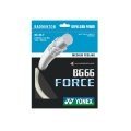 Besaitung mit Badmintonsaite Yonex BG 66 Force (Power+Komfort) weiss