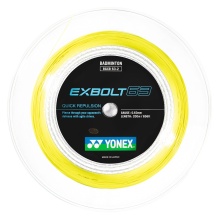 Yonex Badmintonsaite Exbolt 63 (Kontrolle) gelb 200m Rolle