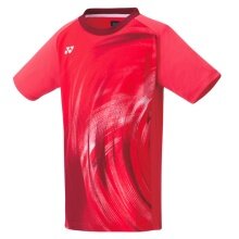 Yonex Badminton-Tshirt Practice (offizielles Shirt der Nationalmannschaft) 2024 rot Jungen