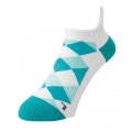 Yonex Sportsocken Sneaker Low Cut weiss/türkis - 1 Paar