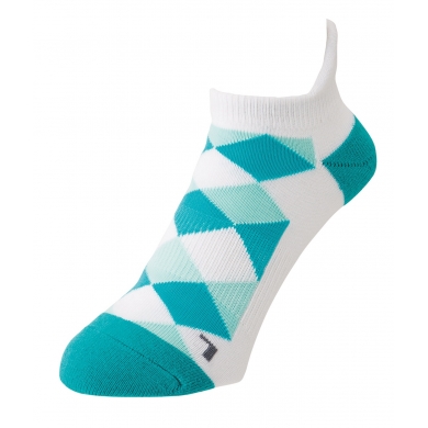 Yonex Sportsocken Sneaker Low Cut weiss/türkis - 1 Paar