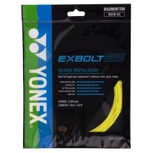 Yonex Badmintonsaite Exbolt 65 (Kontrolle) gelb 10m Set