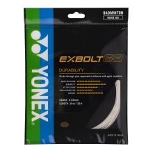 Yonex Badmintonsaite Exbolt 68 (Haltbarkeit) weiss 10m Set