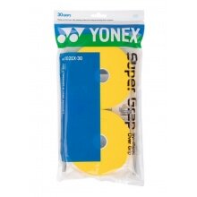 Yonex Overgrip Wet Super Grap 0.6mm (Komfort/glatt/leicht haftend) gelb 30er Clip-Beutel