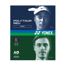 Yonex Tennissaite Poly Tour Rev (Polyester/achteckig) violett 12m Set