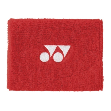 Yonex Schweissband Handgelenk Yonex Logo Mitte 10x8cm rot 1er