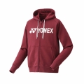 Yonex Kapuzenjacke Full-Zip Logo (Baumwolllmix) weinrot Herren