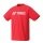 Yonex Trainings-Tshirt Logo LB0024 (100% Polyester) 2025 rot Herren