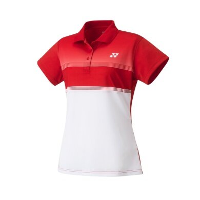 Yonex Sport-Polo Club Team #21 rot/weiss Damen