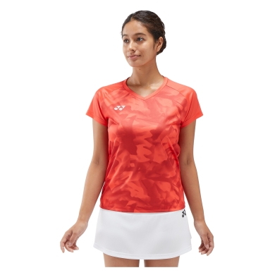 Yonex Sport-Tshirt Crew Neck Club Team 2025 rot Damen