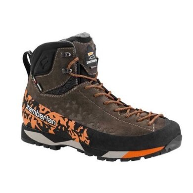 Zamberlan Trekking-Wanderschuhe Salathe Trek GTX RR (Veloursleder, wasserdicht) braun/orange Herren