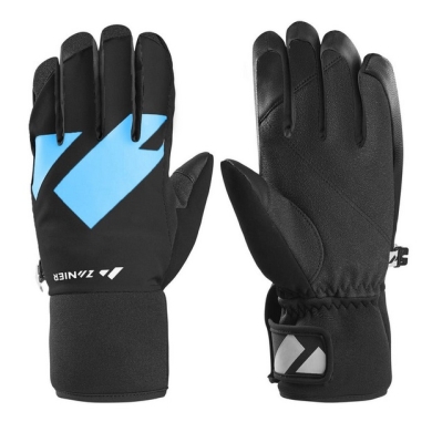 Zanier Winterhandschuhe Shredder.STX (optimalen Tragekomfort) schwarz/royalblau Kinder