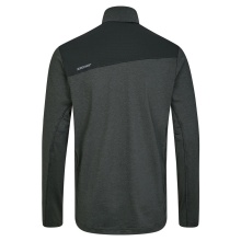 Ziener Langarmshirt Jonga Midlayer (Stehkragen, PFC-frei, Front Reißverschluss) schwarz Herren