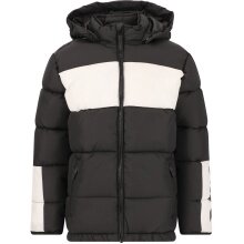 Zigzag Winterjacke Bruno Puffer Jacket (warm wattiert, reflektierende Details) schwarz Kinder