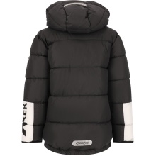 Zigzag Winterjacke Bruno Puffer Jacket (warm wattiert, reflektierende Details) schwarz Kinder