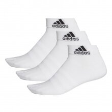 adidas Sportsocken Ankle Light (dünn, leicht) weiss - 3 Paar