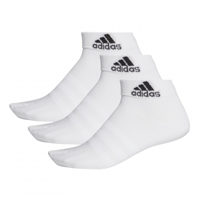 adidas Sportsocken Ankle Light (dünn, leicht) weiss - 3 Paar