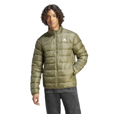 adidas Daunenjacke Essentials Light (wasserabweisend) olivegrün Herren