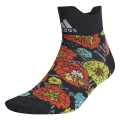 adidas Laufsocke Ankle Running Flower Graphic Performance schwarz/bunt - 1 Paar